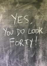 40 adult Birthday Card 15105 created by Hot Balloon Art