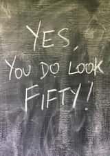 50 50th Birthday Card 15106 created by Hot Balloon Art