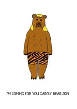 Bear Birthday Card 41461 created by Blank Faced Bear