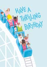 Thrilling Birthday Card | Rollercoaster | Kids Greetings | Children | Cute created by Ricicle Cards