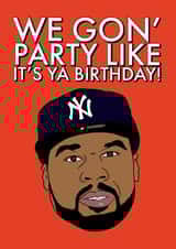 50cent rap Birthday Card 10427 created by Keepseyshop
