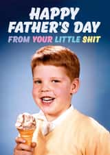 Little one Father's Day card 1001 created by Dean Morris Cards