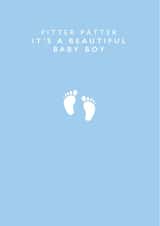 pitter patter New Baby Card 42686 created by LOVEDAY DESIGNS on Thortful