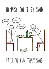 homeschool they Just because Card 42598 created by Hurrah For Gin