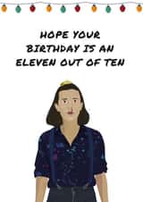stranger things eleven Birthday Card 17468 created by TEA Designs