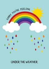 rainbow get well soon Just because Card 17344 created by Holly Tillier