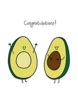 avocado congratulations New Baby Card 15874 created by OdditeeUK