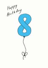 8 eight Birthday Card 7076 created by A Ray of Sunshine Cards