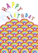 rainbow colourful Birthday Card 17679 created by Earlybird