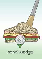 sand wedge Father's Day Card 16509 created by Pickle Pig Designs