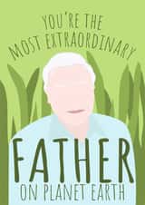 David Attenborough Nature Father's Day Card 37435 created by PopDogShop