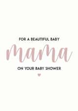 Beautiful baby mama new born card created by PERSNL
