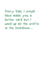 crafts lockdown Card 24298 created by Ha! Go on then