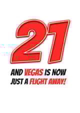Vegas Funny 21st Birthday Card created by Simon