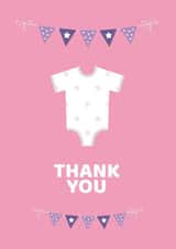 Baby Themed Thank You Card 1001 created by Tangerine Lamp