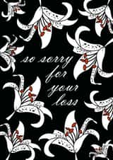 so sorry for your loss sympathy Sympathy Card 8793 created by Sarah Twist