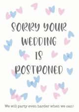 Sorry your wedding is postponed - Covid 19 wedding card created by Created by joy