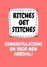 new baby female New Baby Card 18004 created by The Blonde Whippet