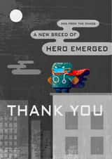 new hero Thank You Card 37775 created by Andy Gregory