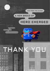 new hero Thank You Card 37776 created by Andy Gregory