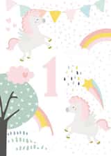 1st birthday first birthday Birthday Card 11029 created by AK Designs