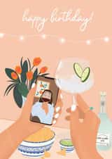 zoom facetime Birthday Card 42404 created by Olivia Slater