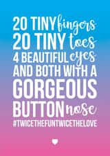 adult typography New Baby Card 39586 created by A Piece of HeART UK