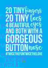 adult typography New Baby Card 39587 created by A Piece of HeART UK