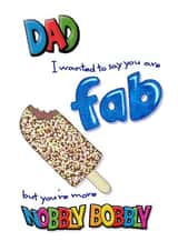 Nobbly Bobbly Father's Day card created by @2Fs Design