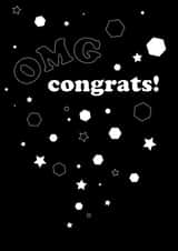 OMG Congrats! Congratulations unisex created by Sophie Parker