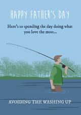 Do what you love most Father's Day card created by Tutti Frutti Designs