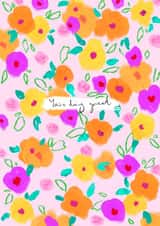 great floral Card 30253 created by Sophie Wade