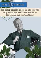 amazon alexa Father's Day Card 14924 created by Quitting Hollywood