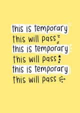 mental health this will pass Just Because Card 13873 created by Mellow Doodles