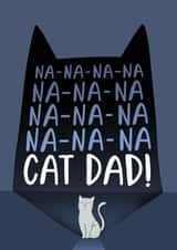 Cat Dad Father's Day card created by Inky in the Wild
