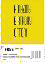 amazing offer Birthday Card 17602 created by Greeting Disorder