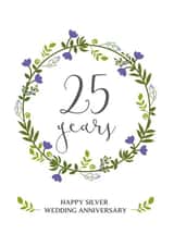 Silver Wedding Anniversary Card created by One Day in May Design