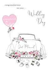 Wedding day classic car design. created by Cinnamon Aitch