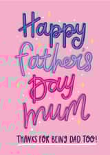 fathers day mum Father's Day Card 18051 created by katie illustrated