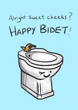 bidet cheeky Birthday Card 18173 created by Boy Oh Boy Designs
