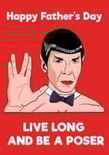 spock spok Father's Day Card 42981 created by PaperPiranha