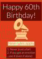 60 60th Birthday Card 15477 created by Joke With A Jab