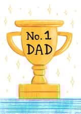 trophy award Father's Day Card 22323 created by Bethany Christou