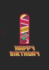 hover board back to the future Birthday Card 17245 created by JS Doodles