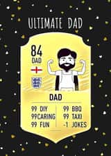 Ultimate Dad Fifa Father's Day card created by Original Fox Cards
