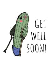 get well soon broken leg Get Well Card 18410 created by Printables Passions