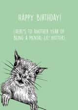 animals squirrel Birthday Card 18442 created by Lara Hallam