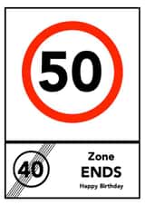 50 milestone Birthday Card 1738 created by Ha! Go on then