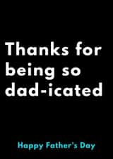 Dedicated Dadicated Father's Day Card 12022 created by JESSICArds