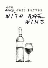 wine celebrate Birthday Card 7975 created by Pickalily Card Creations